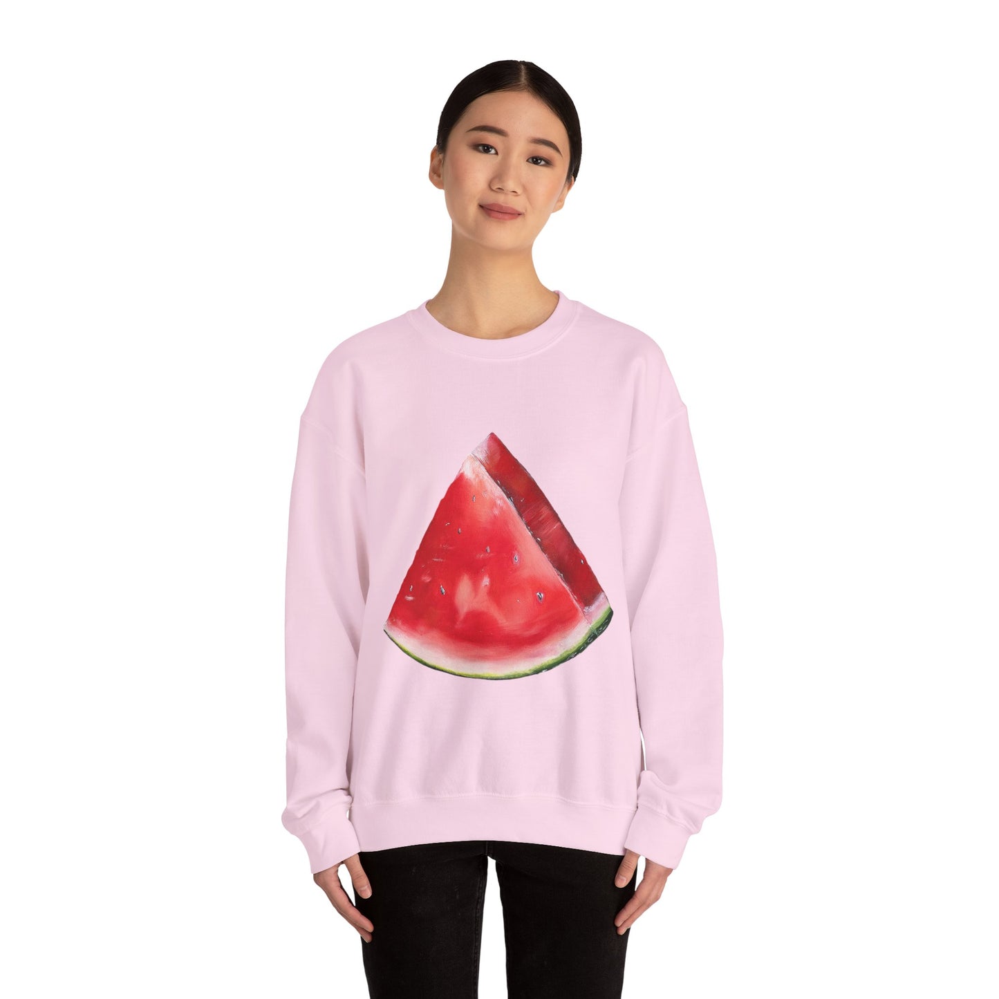 Watermelon Slice Sweatshirt — Cute Fruit Graphic Crewneck