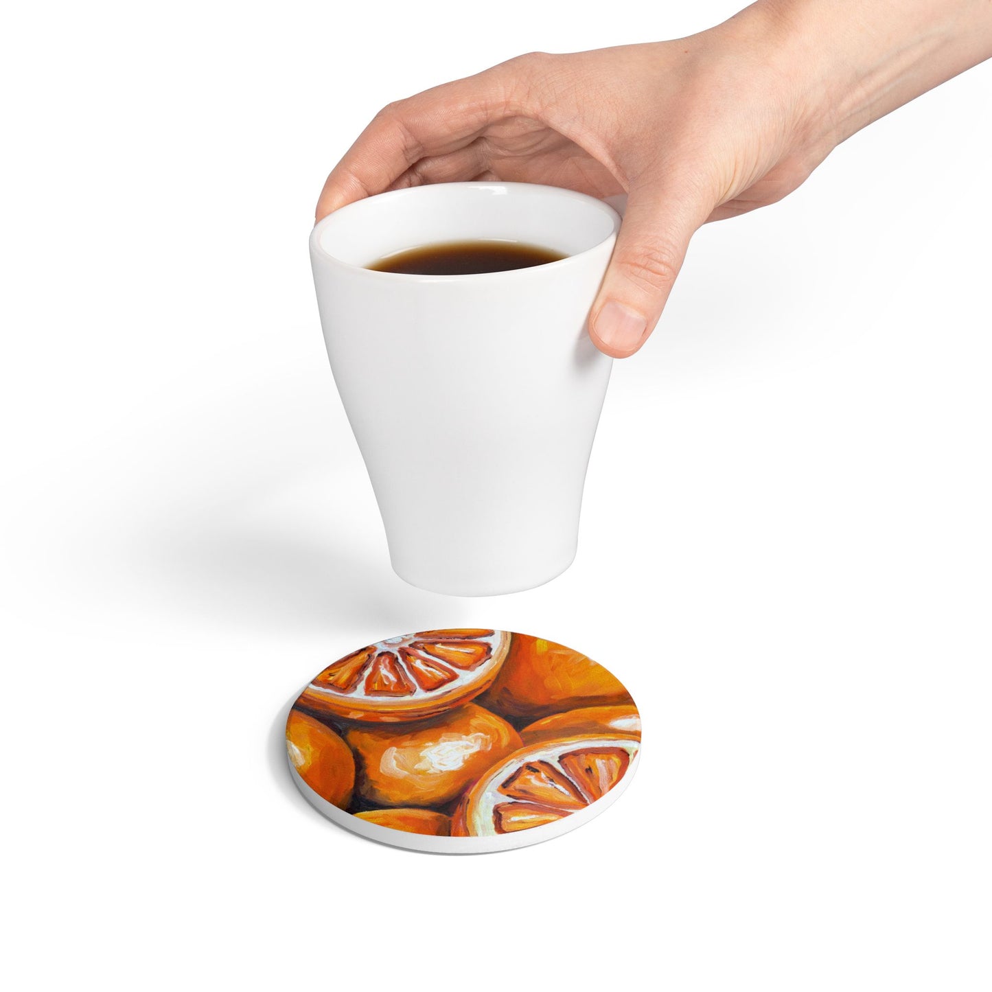 Citrus Slices Ceramic Coaster