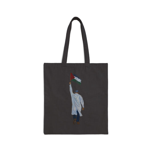 Doctor Holding Palestine Flag Tote Bag