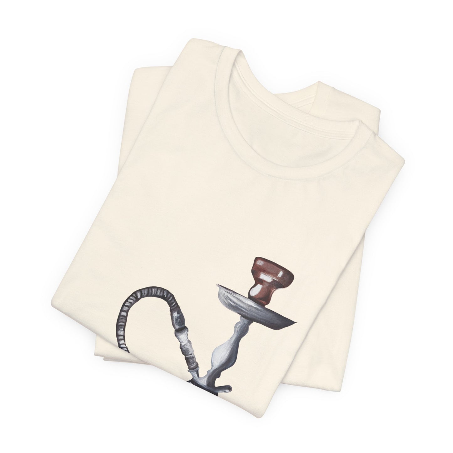 Hookah & Tea T-Shirt — Vintage Shisha, Pomegranate Lounge Graphic Tee "A Table of Stories"