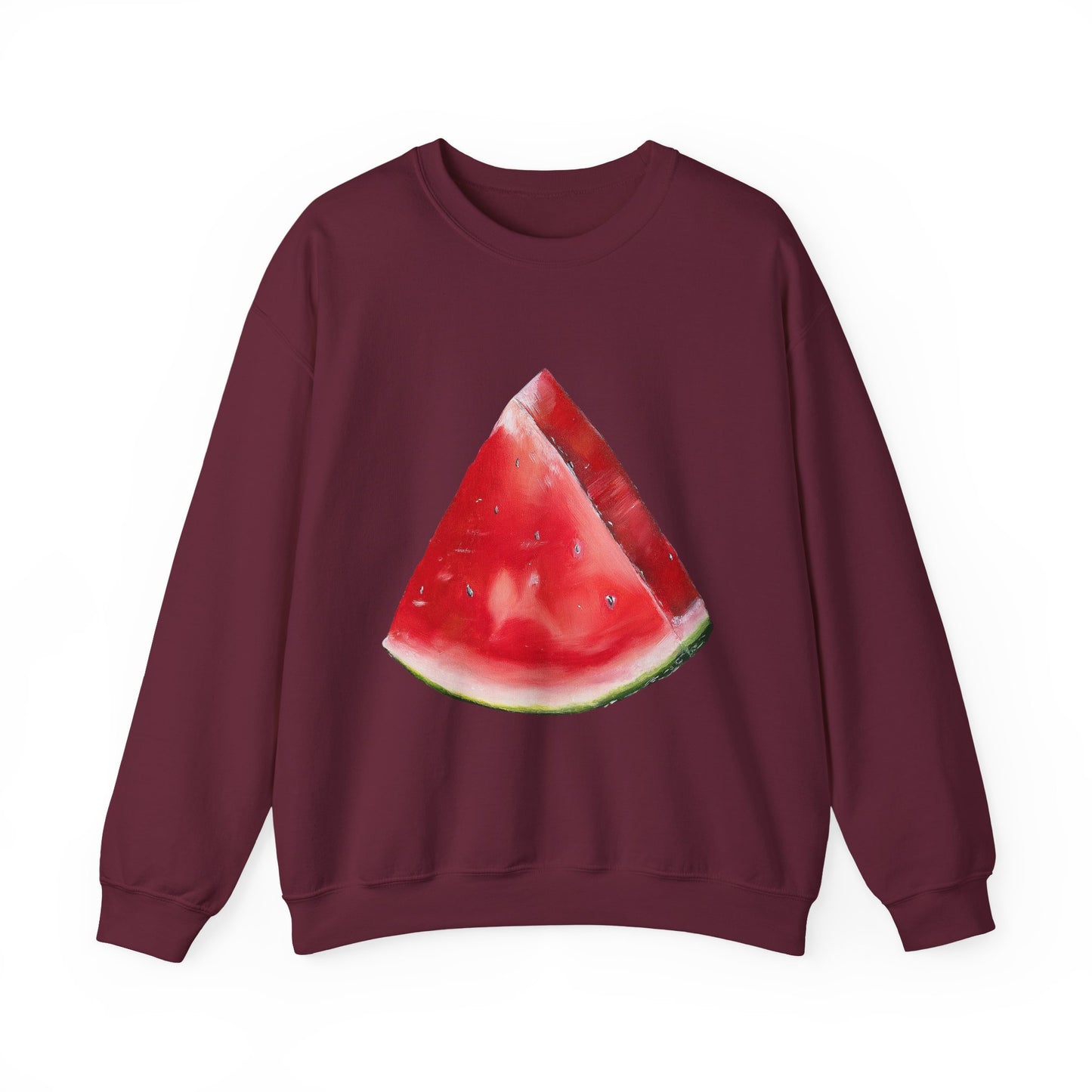 Watermelon Slice Sweatshirt — Cute Fruit Graphic Crewneck
