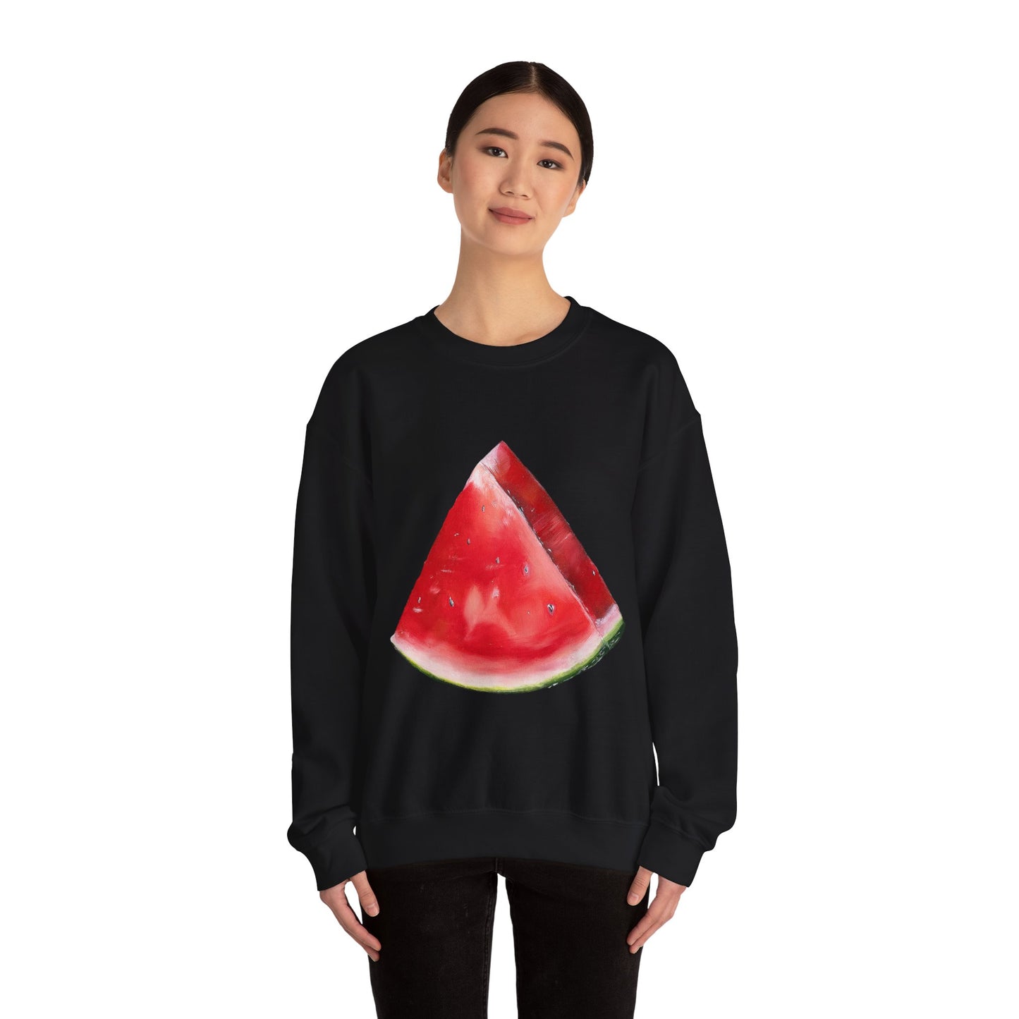 Watermelon Slice Sweatshirt — Cute Fruit Graphic Crewneck