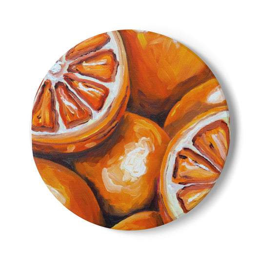 Citrus Slices Ceramic Coaster
