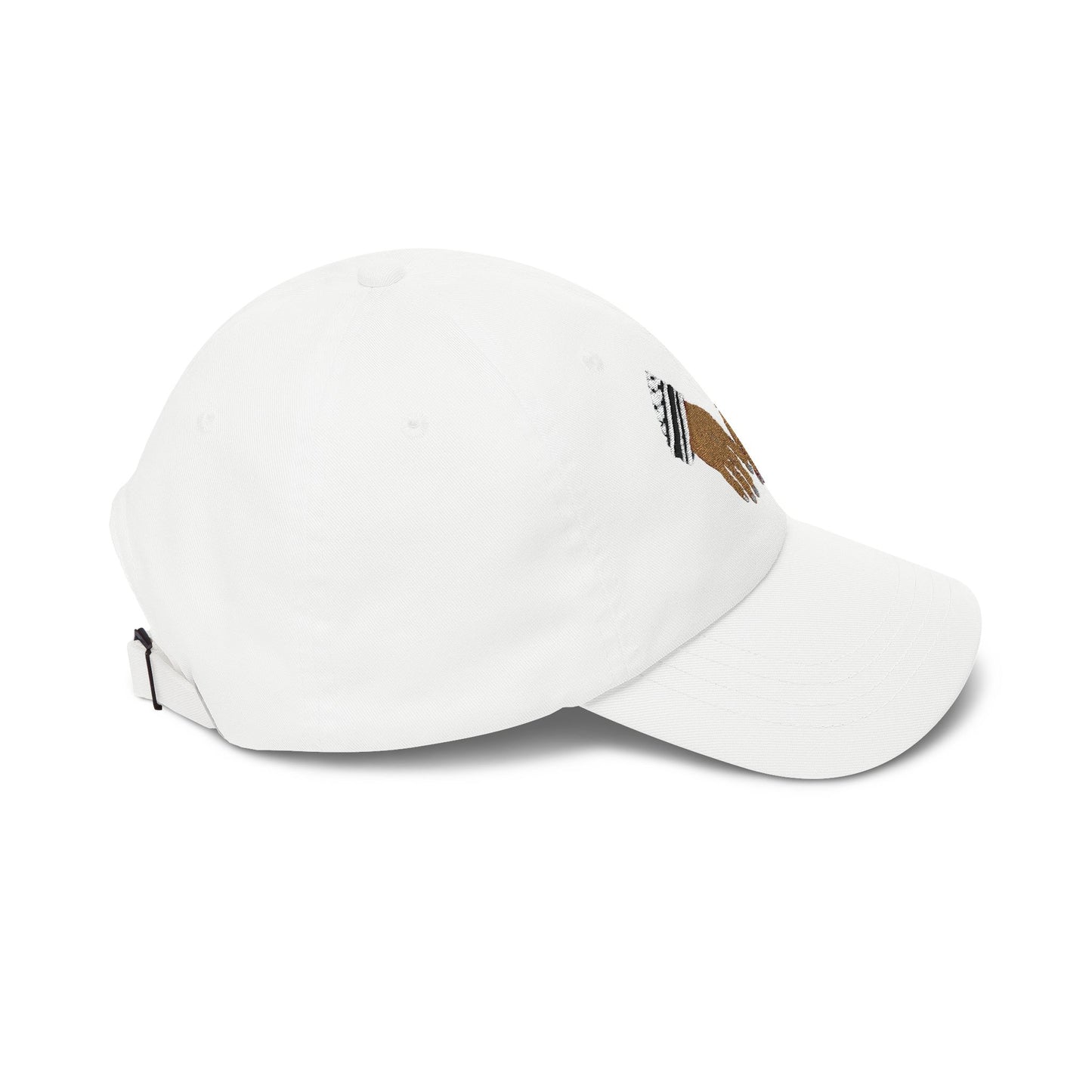 Dad Cap — Embroidered Linked Hands Design