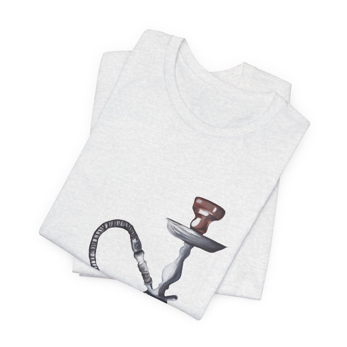 Hookah & Tea T-Shirt — Vintage Shisha, Pomegranate Lounge Graphic Tee "A Table of Stories"