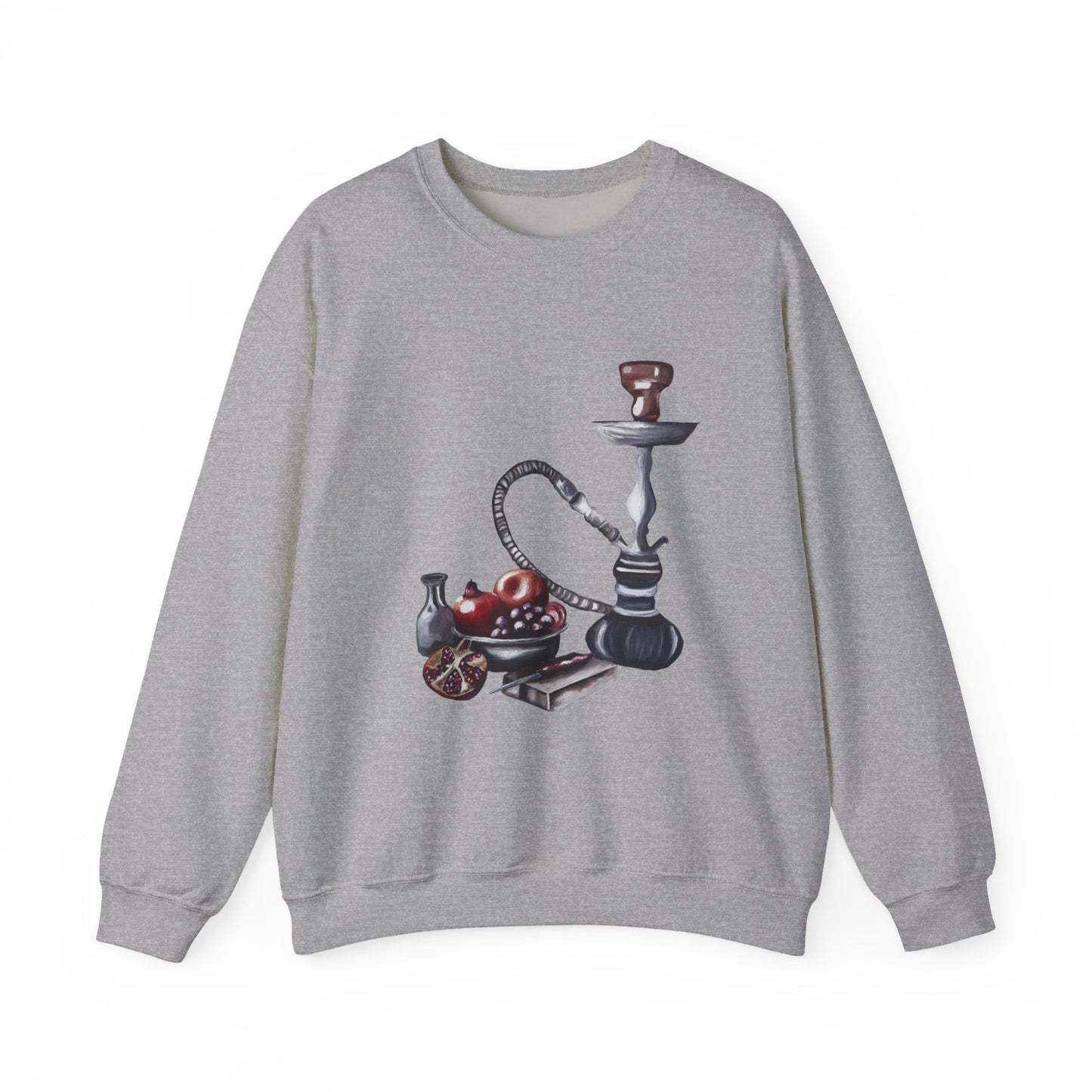 Hookah Lounge Crewneck Sweatshirt - Vintage Shisha Graphic