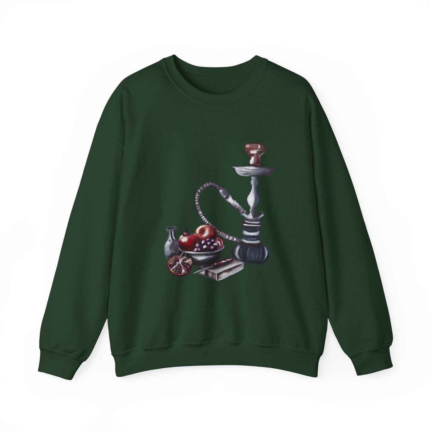 Hookah Lounge Crewneck Sweatshirt - Vintage Shisha Graphic