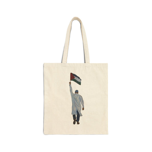Doctor Holding Palestine Flag Tote Bag