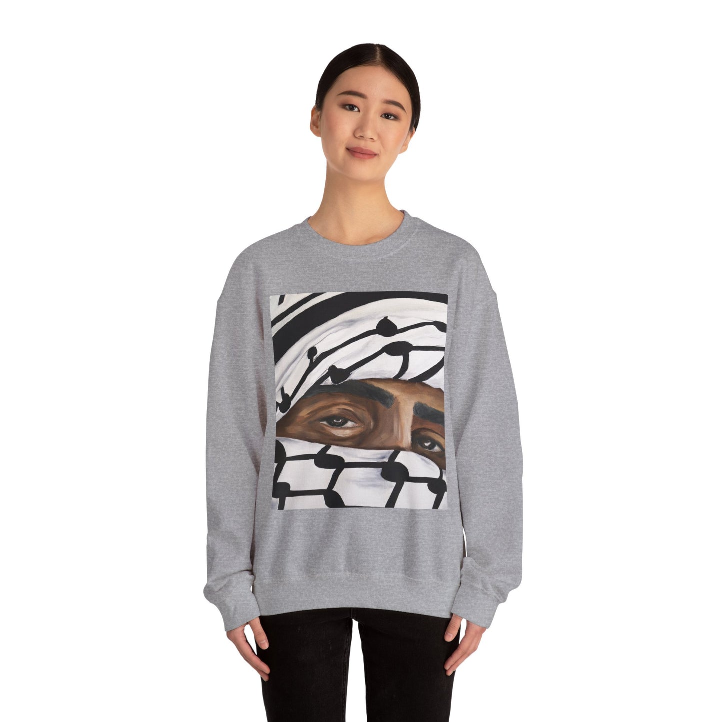 Crewneck Sweatshirt —Gaze of a Hero Graphic
