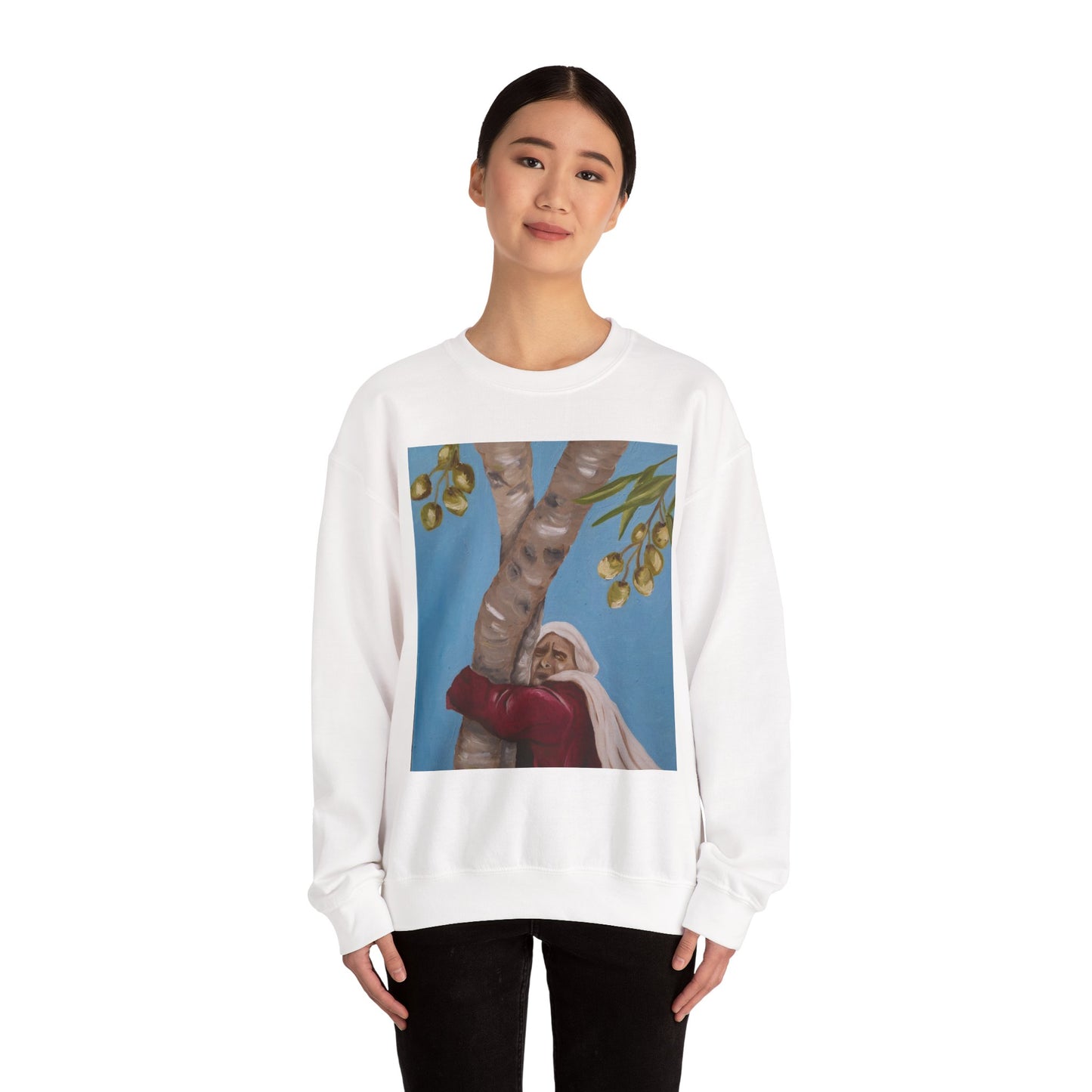 Even the Trees Will Testify Crewneck Sweatshirt — Cozy Nature-Lover Graphic