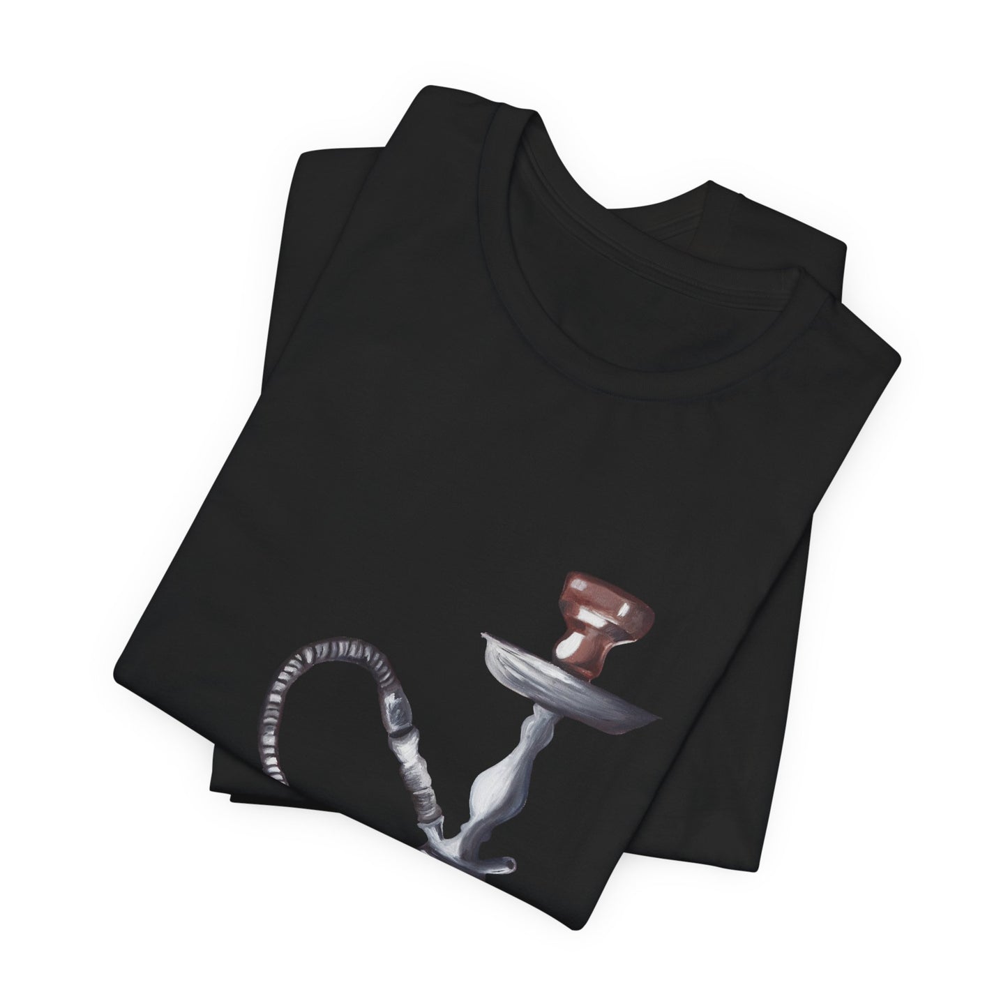 Hookah & Tea T-Shirt — Vintage Shisha, Pomegranate Lounge Graphic Tee "A Table of Stories"