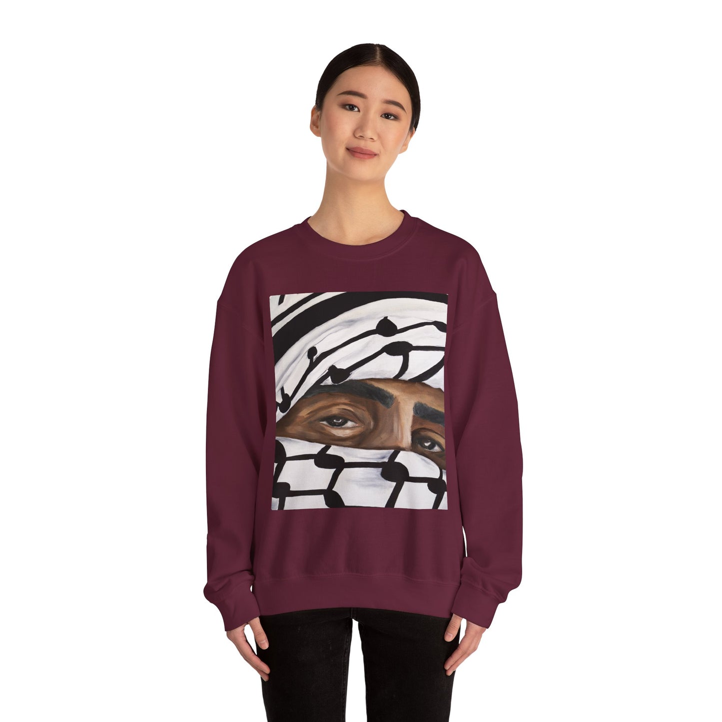 Crewneck Sweatshirt —Gaze of a Hero Graphic