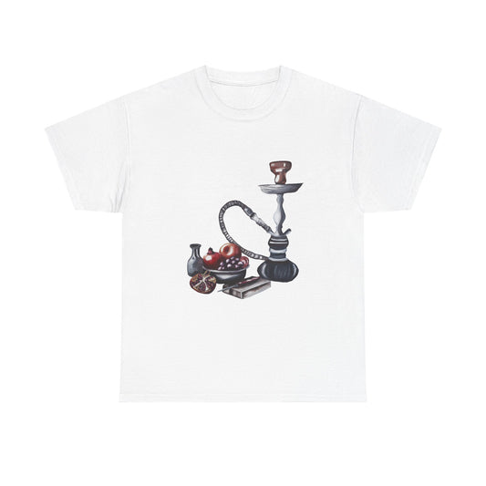 Hookah Lounge Tee — Vintage Shisha Pipe Graphic T-Shirt