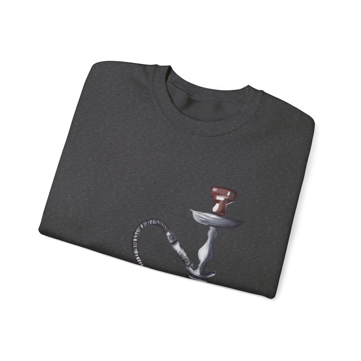 Hookah Lounge Crewneck Sweatshirt - Vintage Shisha Graphic