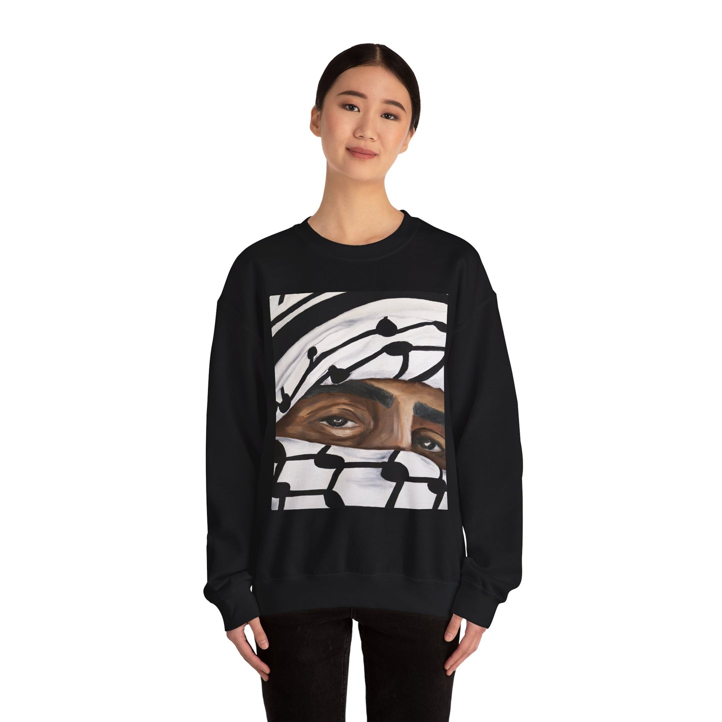 Crewneck Sweatshirt —Gaze of a Hero Graphic