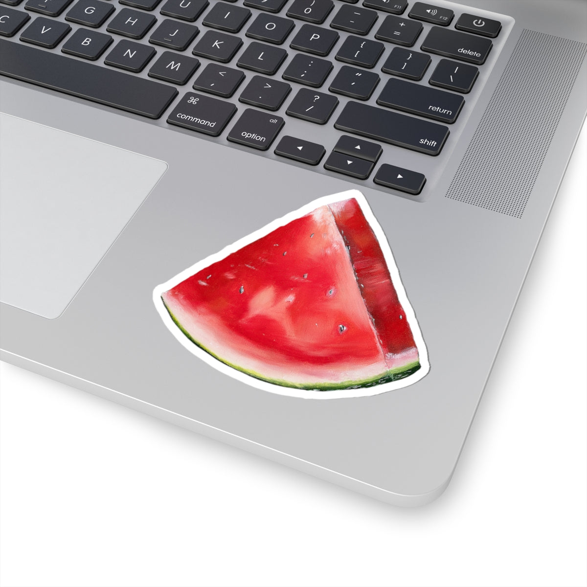 Watermelon Slice Kiss-Cut Sticker — Summer Fruit Laptop Decal