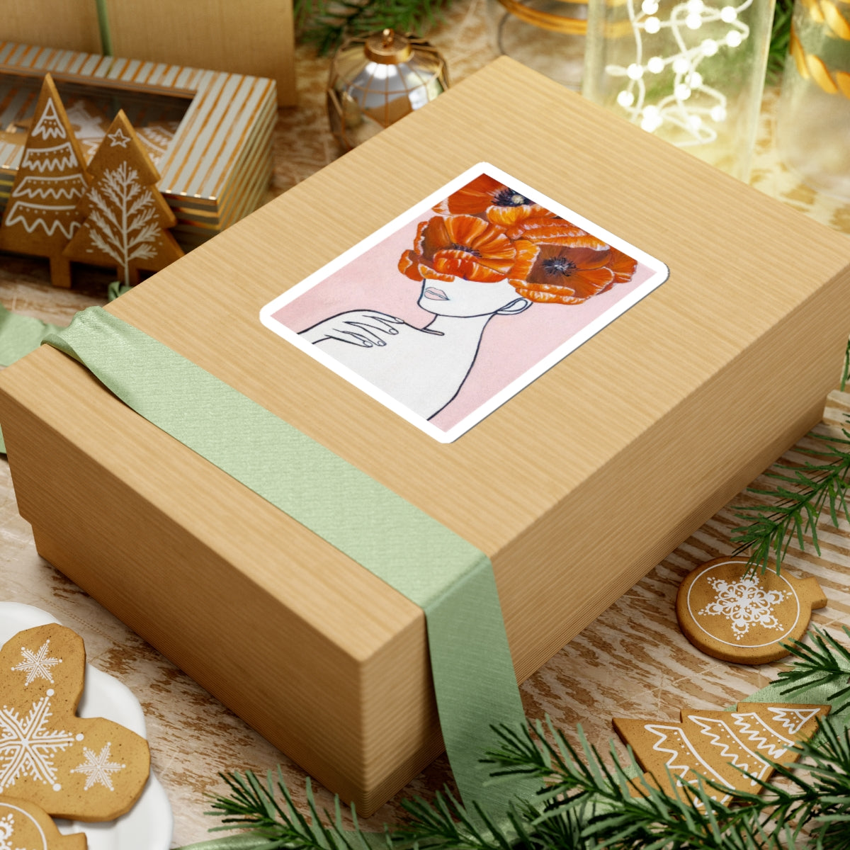 Growth in Resilience Floral Sticker