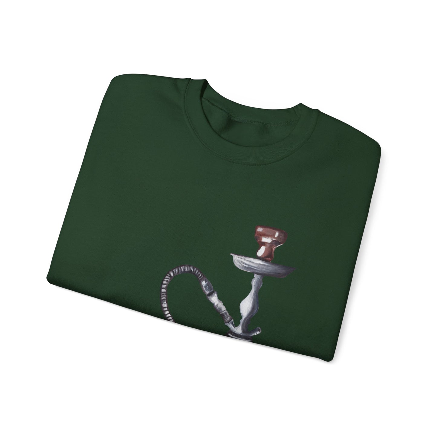 Hookah Lounge Crewneck Sweatshirt - Vintage Shisha Graphic