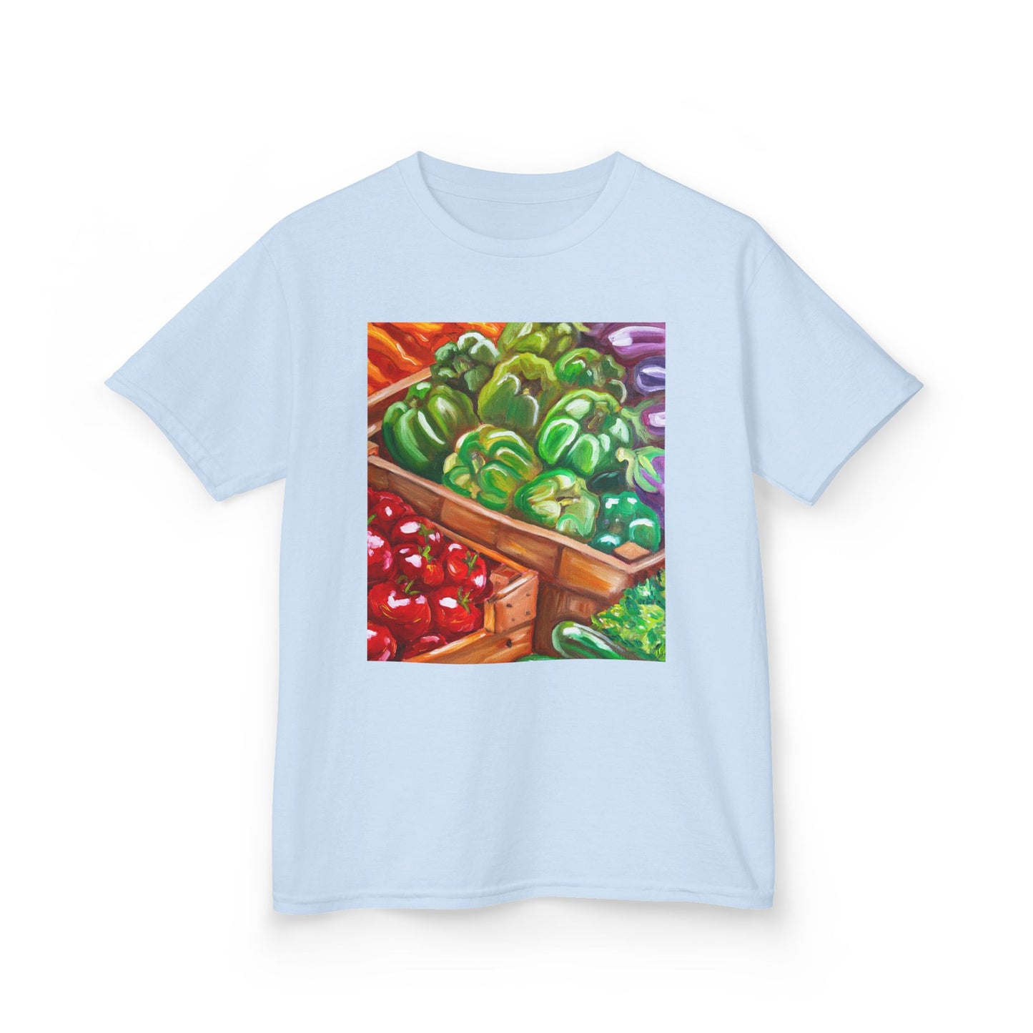 Kids Market Veggie T‑Shirt — Colorful Farmer's Market Produce Tee