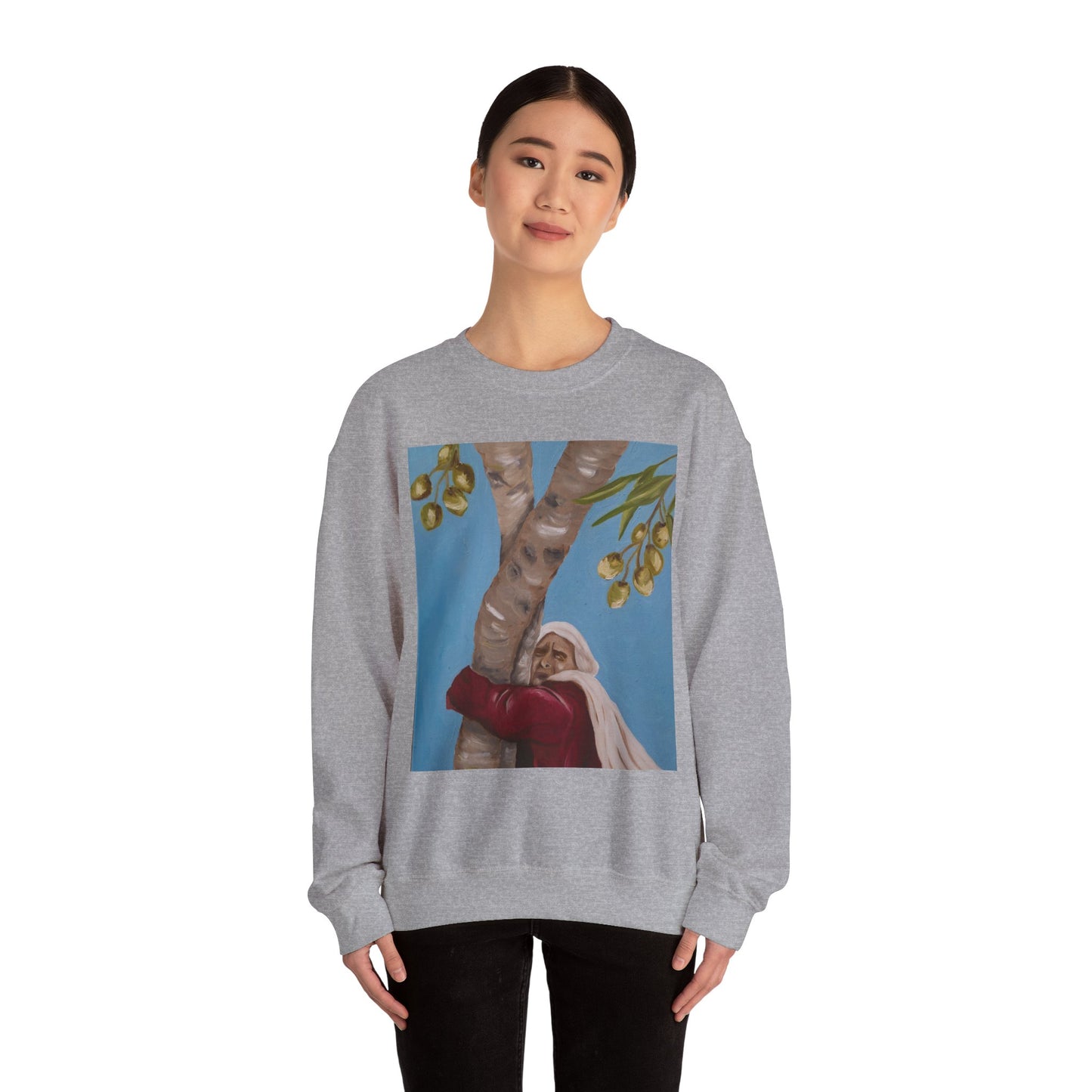 Even the Trees Will Testify Crewneck Sweatshirt — Cozy Nature-Lover Graphic