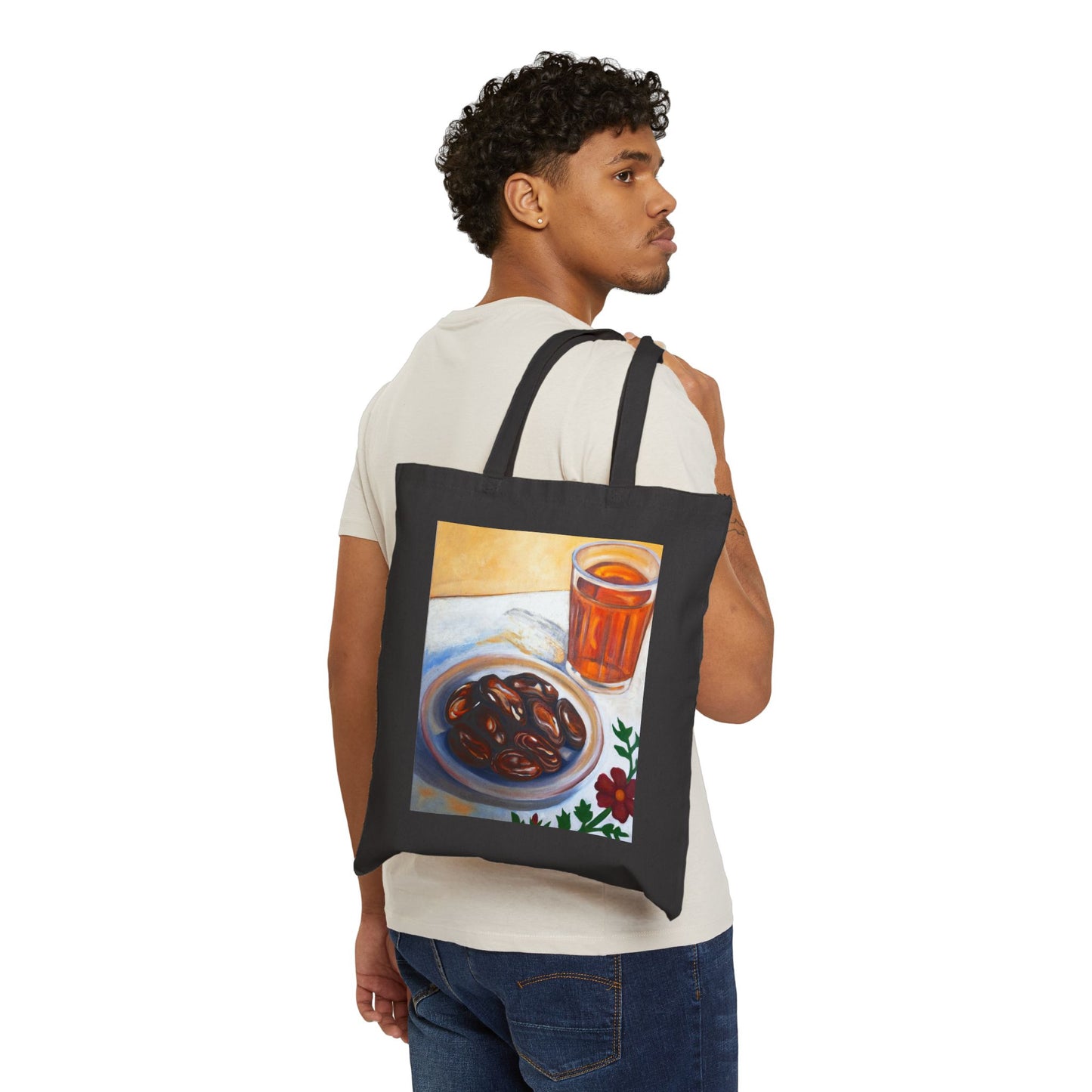 Tote Bag — Still Life Tea& Glass Canvas Tote