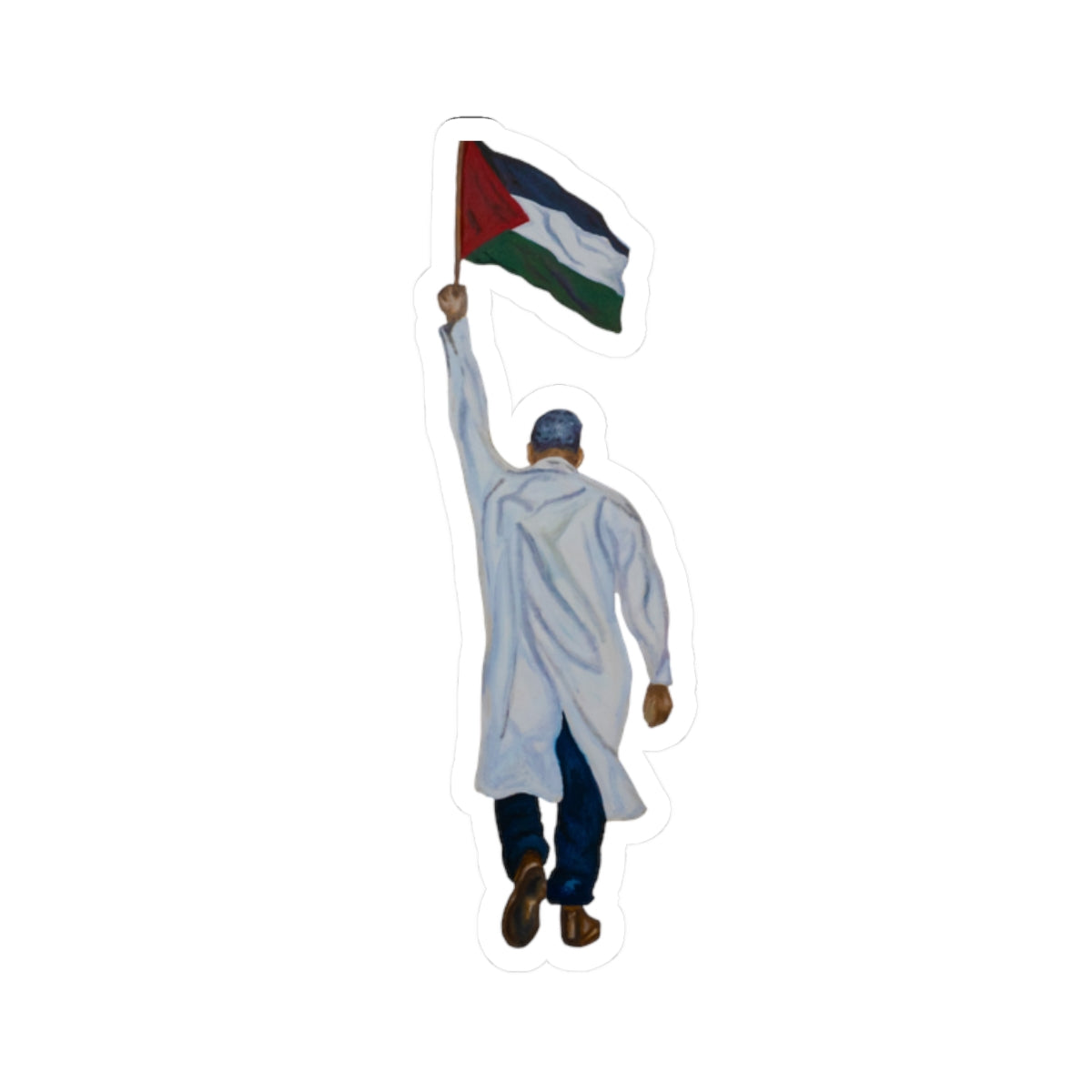 Palestine Flag Sticker — Kiss-Cut Vinyl Sticker