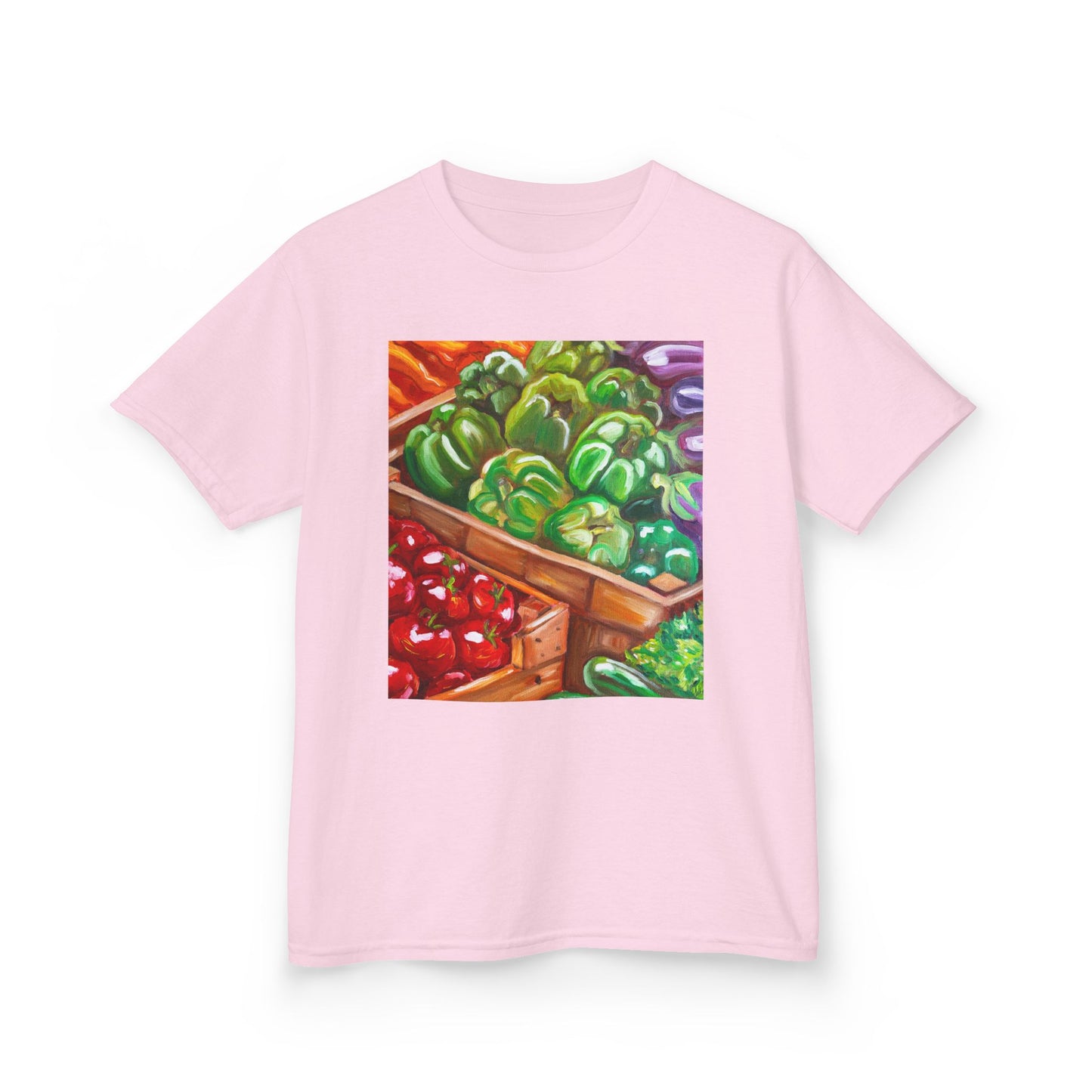 Kids Market Veggie T‑Shirt — Colorful Farmer's Market Produce Tee