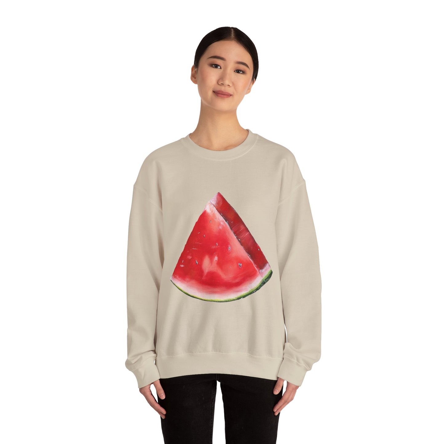 Watermelon Slice Sweatshirt — Cute Fruit Graphic Crewneck