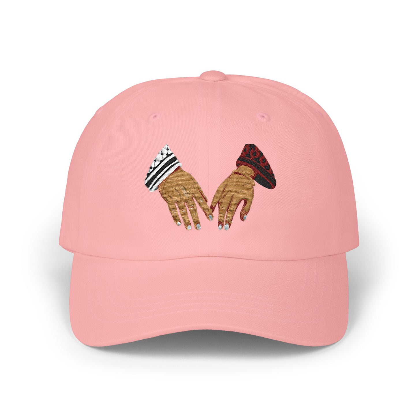 Dad Cap — Embroidered Linked Hands Design