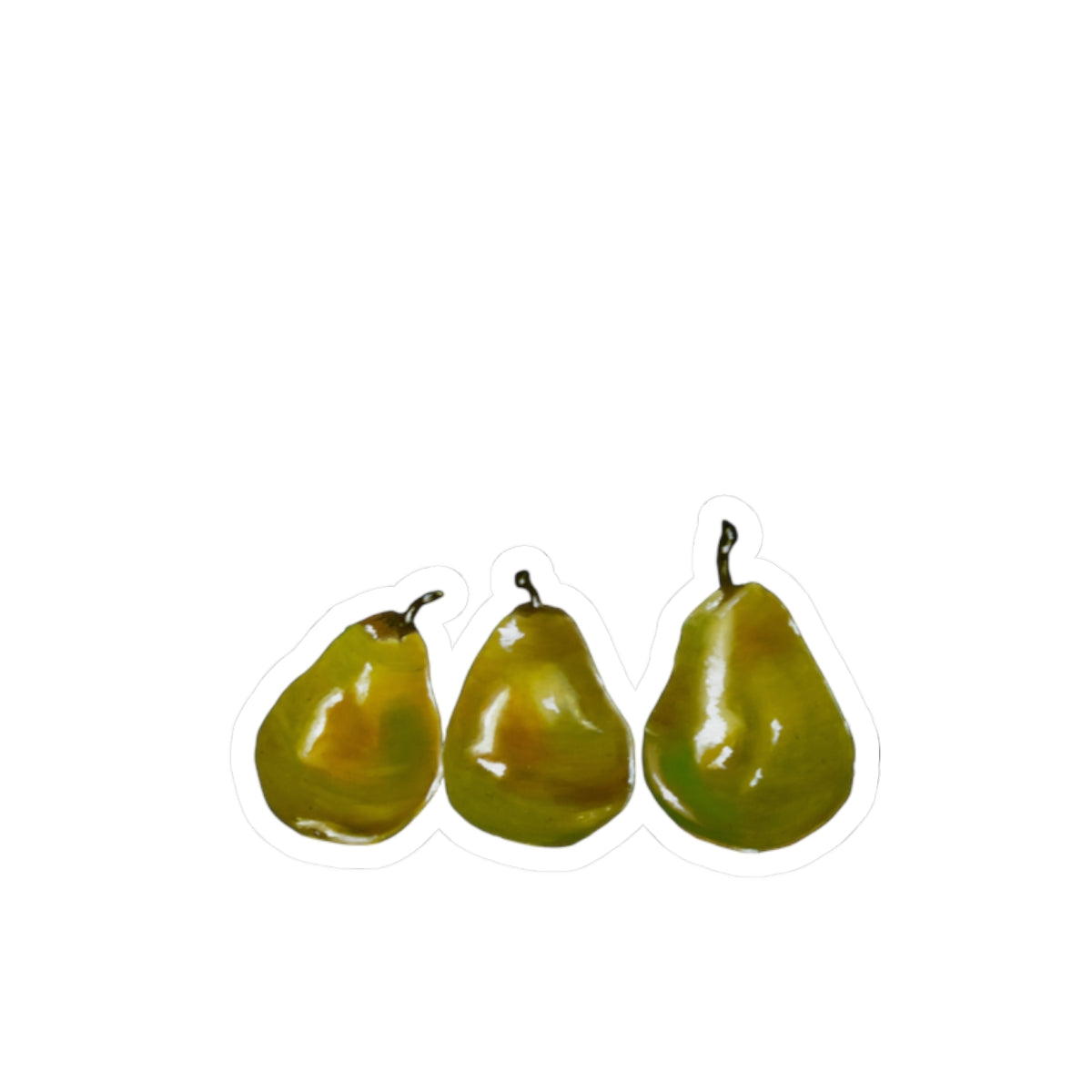 Pear Trio Kiss-Cut Sticker