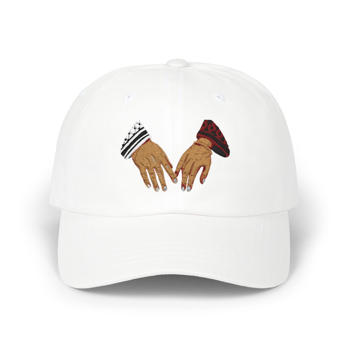 Dad Cap — Embroidered Linked Hands Design