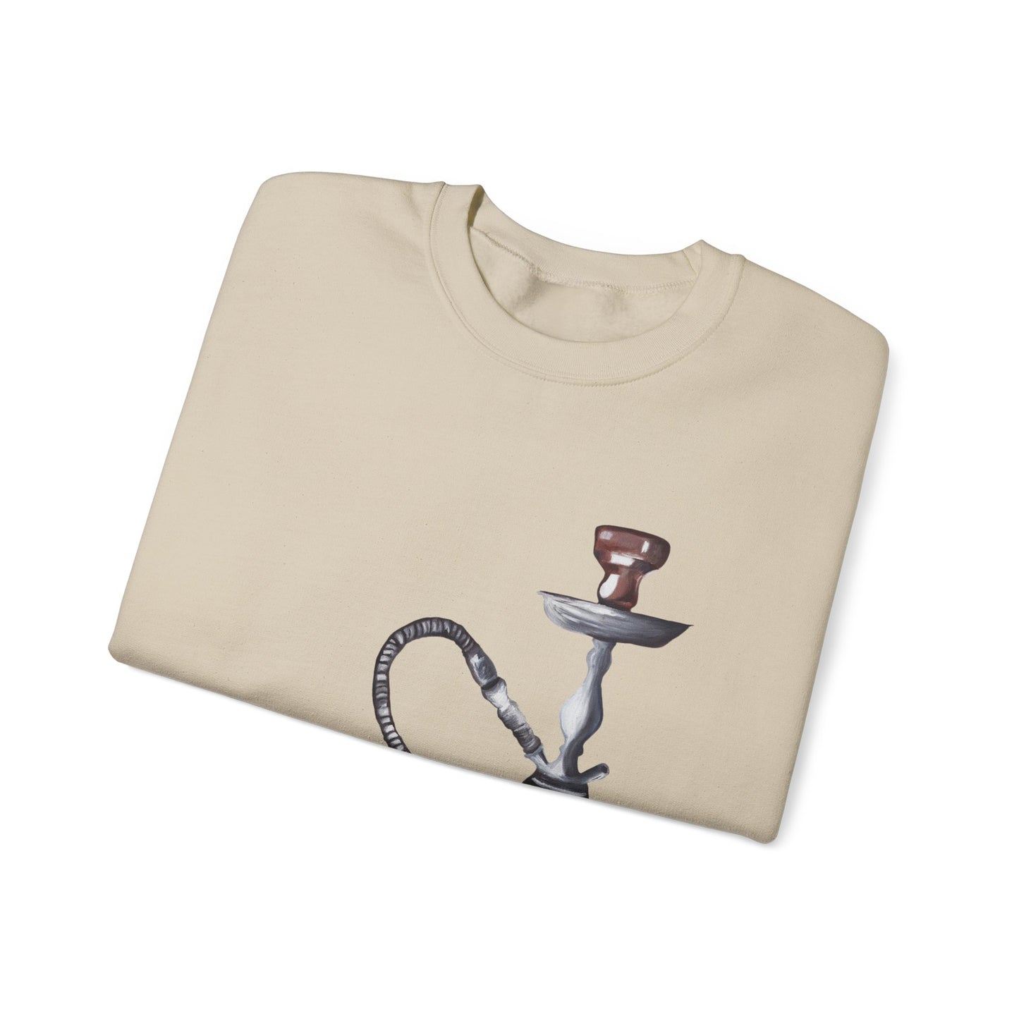 Hookah Lounge Crewneck Sweatshirt - Vintage Shisha Graphic