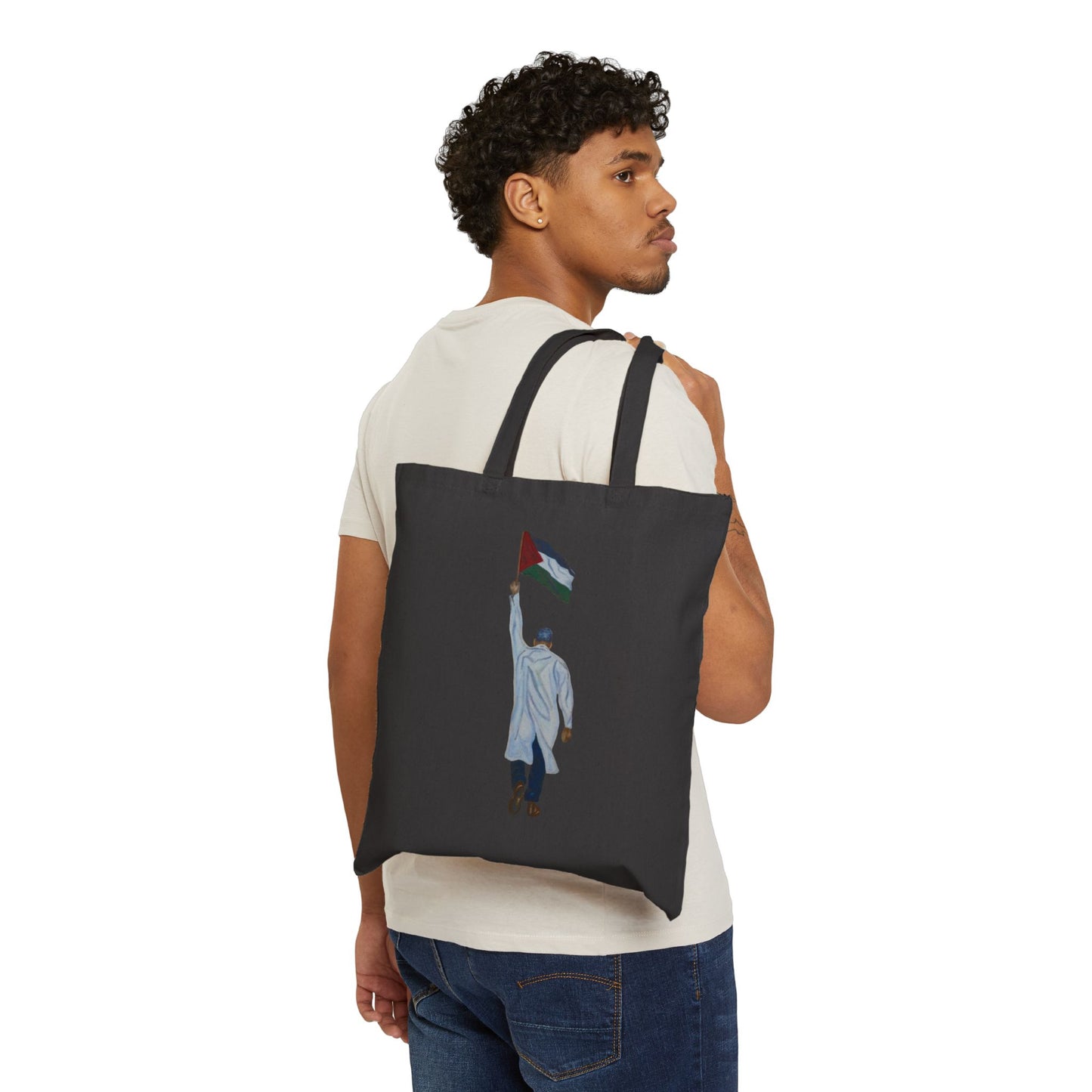 Doctor Holding Palestine Flag Tote Bag