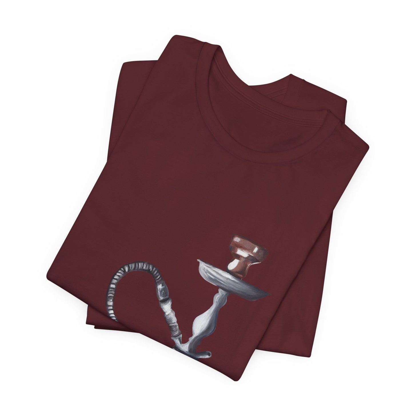 Hookah & Tea T-Shirt — Vintage Shisha, Pomegranate Lounge Graphic Tee "A Table of Stories"