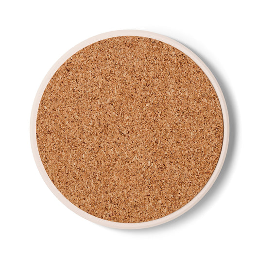 Olive Branch Ceramic Coaster — Vintage Botanical Drink Coaster