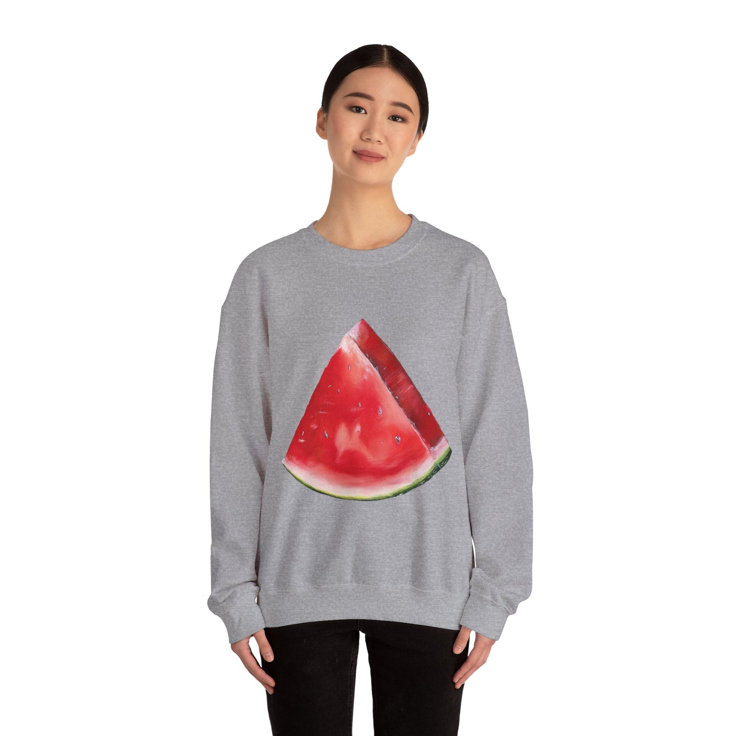 Watermelon Slice Sweatshirt — Cute Fruit Graphic Crewneck