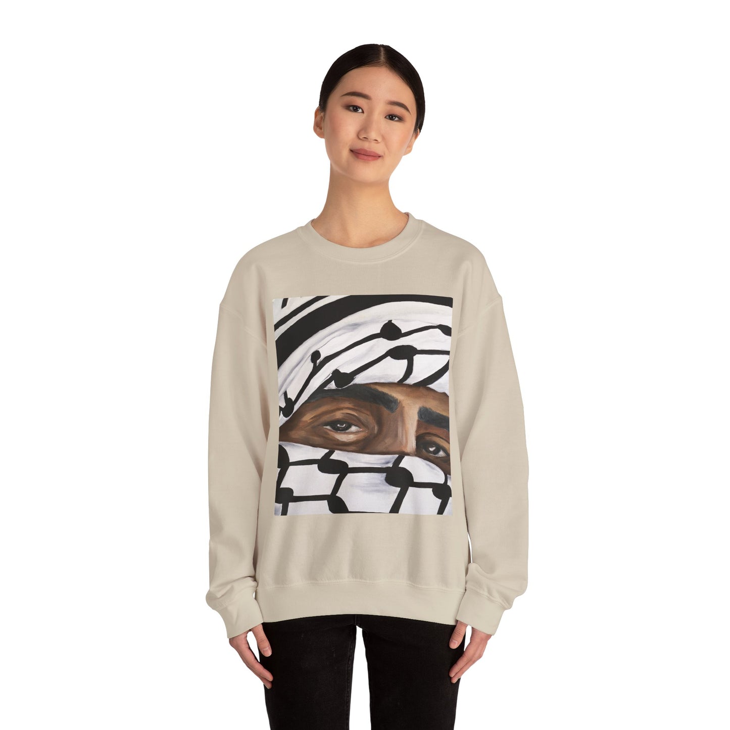 Crewneck Sweatshirt —Gaze of a Hero Graphic