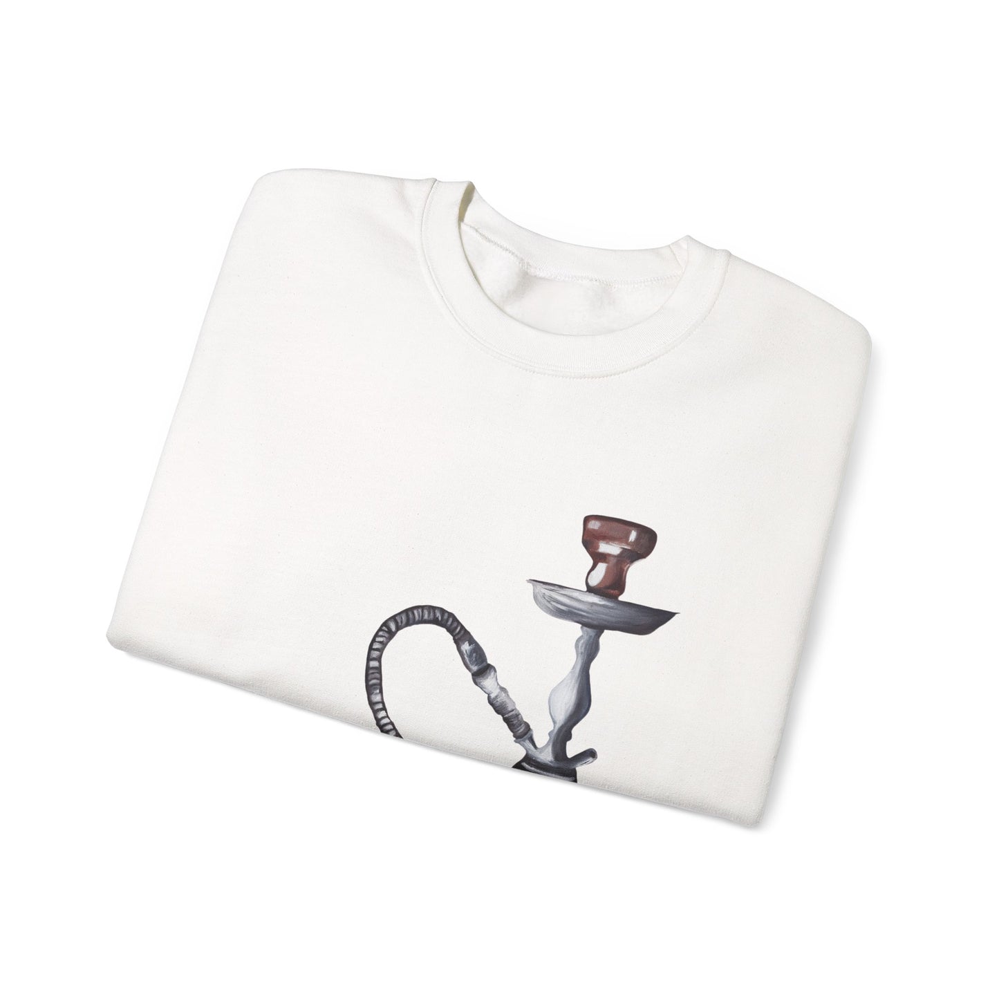 Hookah Lounge Crewneck Sweatshirt - Vintage Shisha Graphic