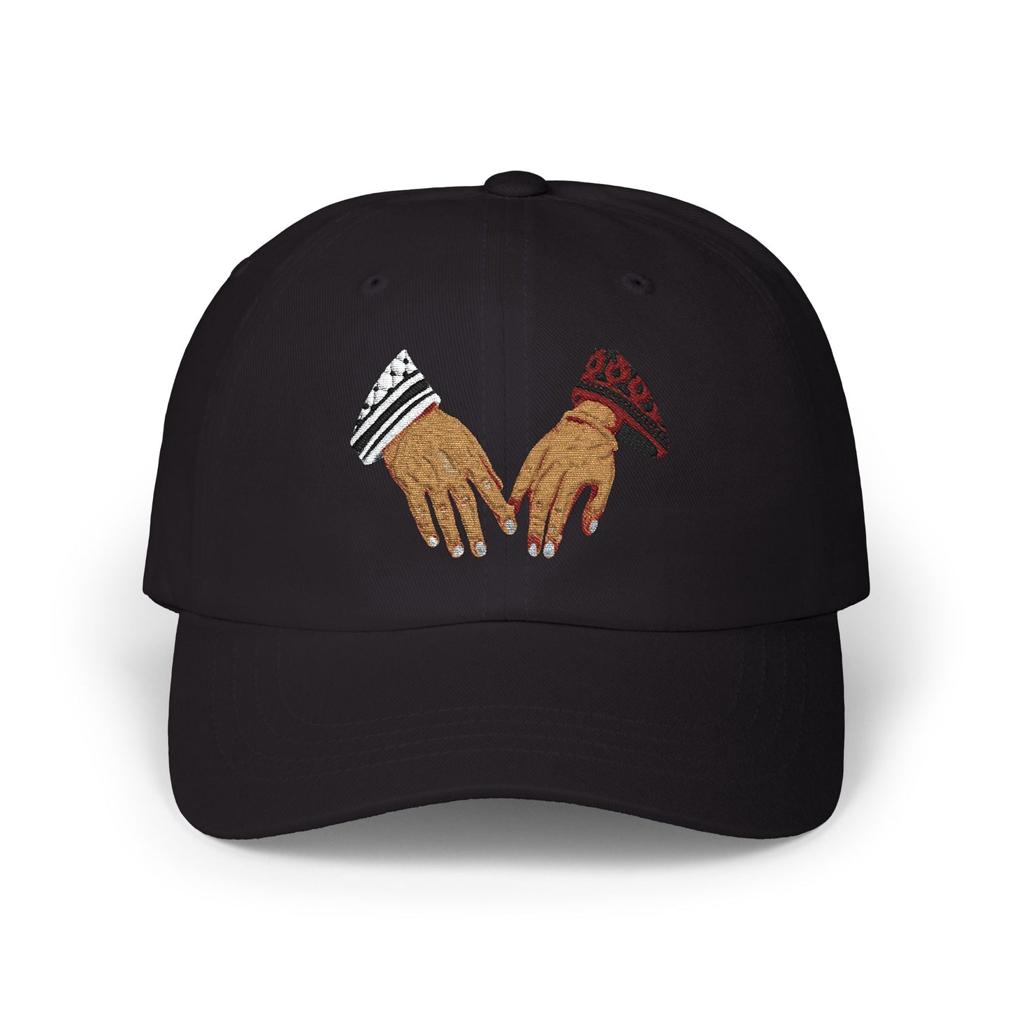 Dad Cap — Embroidered Linked Hands Design