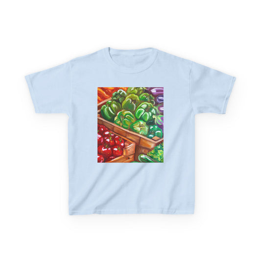 Kids Market Veggie T‑Shirt — Colorful Farmer's Market Produce Tee