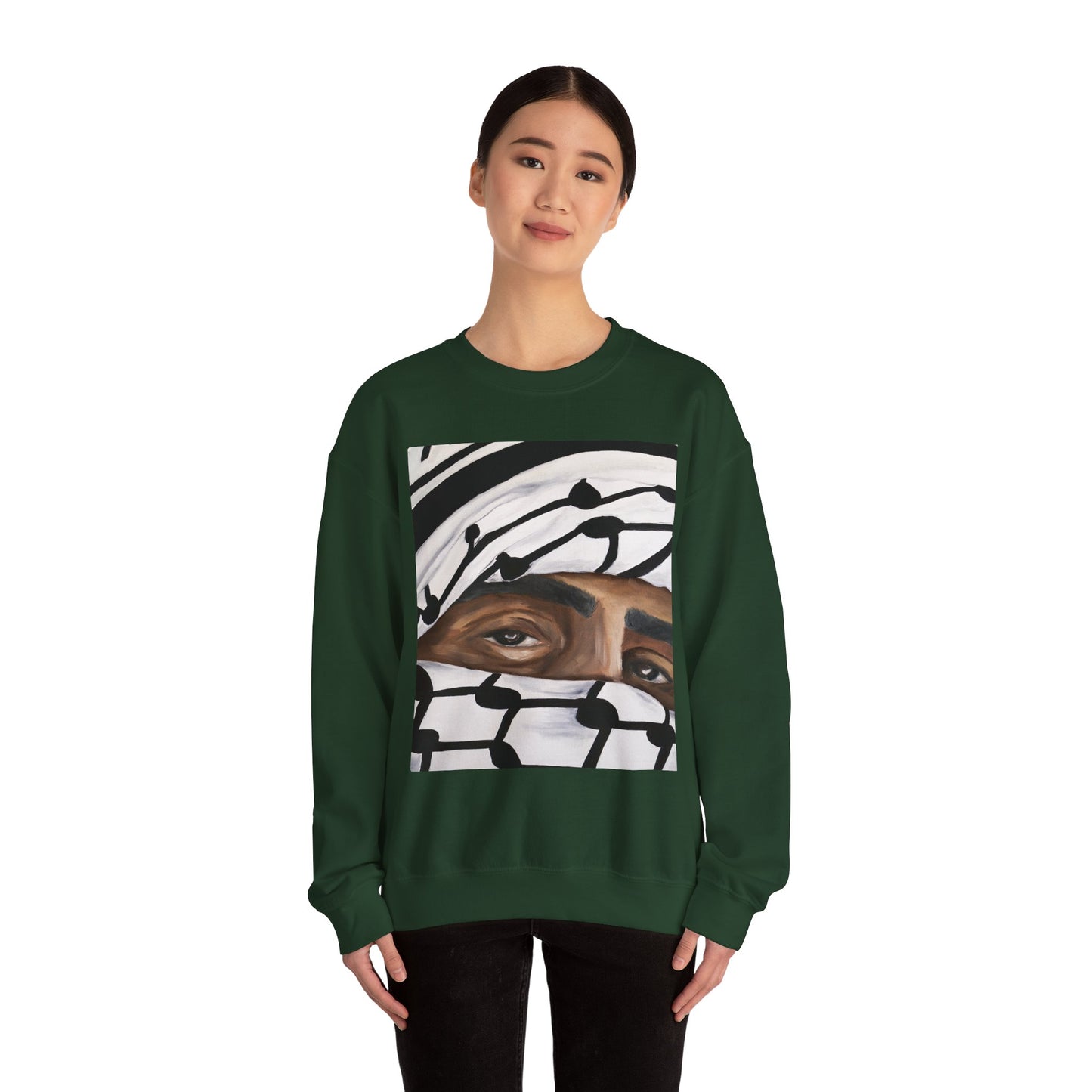 Crewneck Sweatshirt —Gaze of a Hero Graphic
