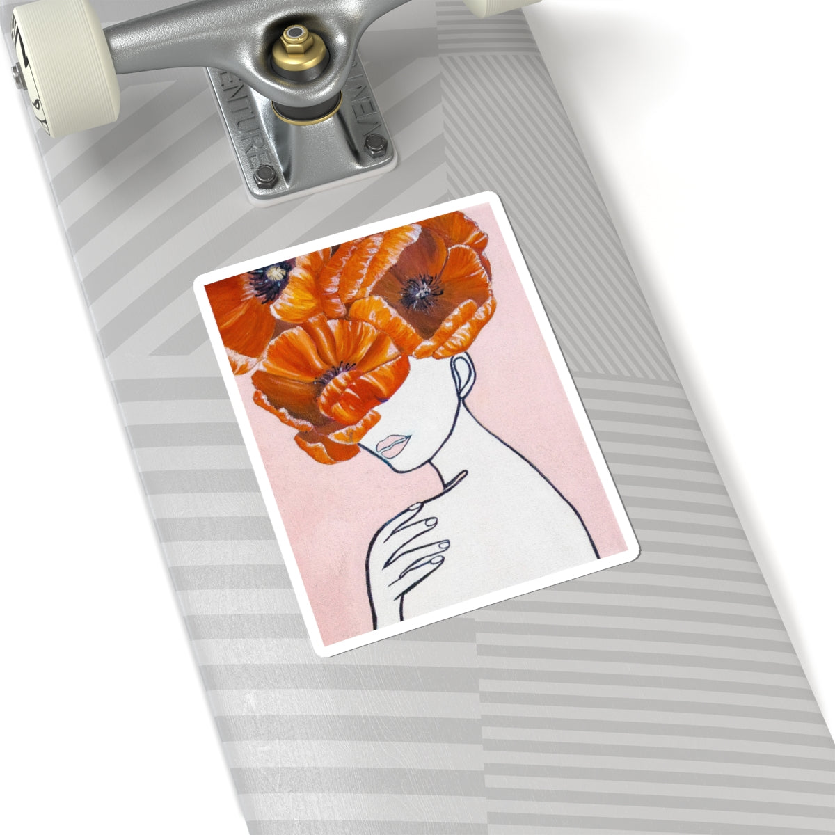Growth in Resilience Floral Sticker