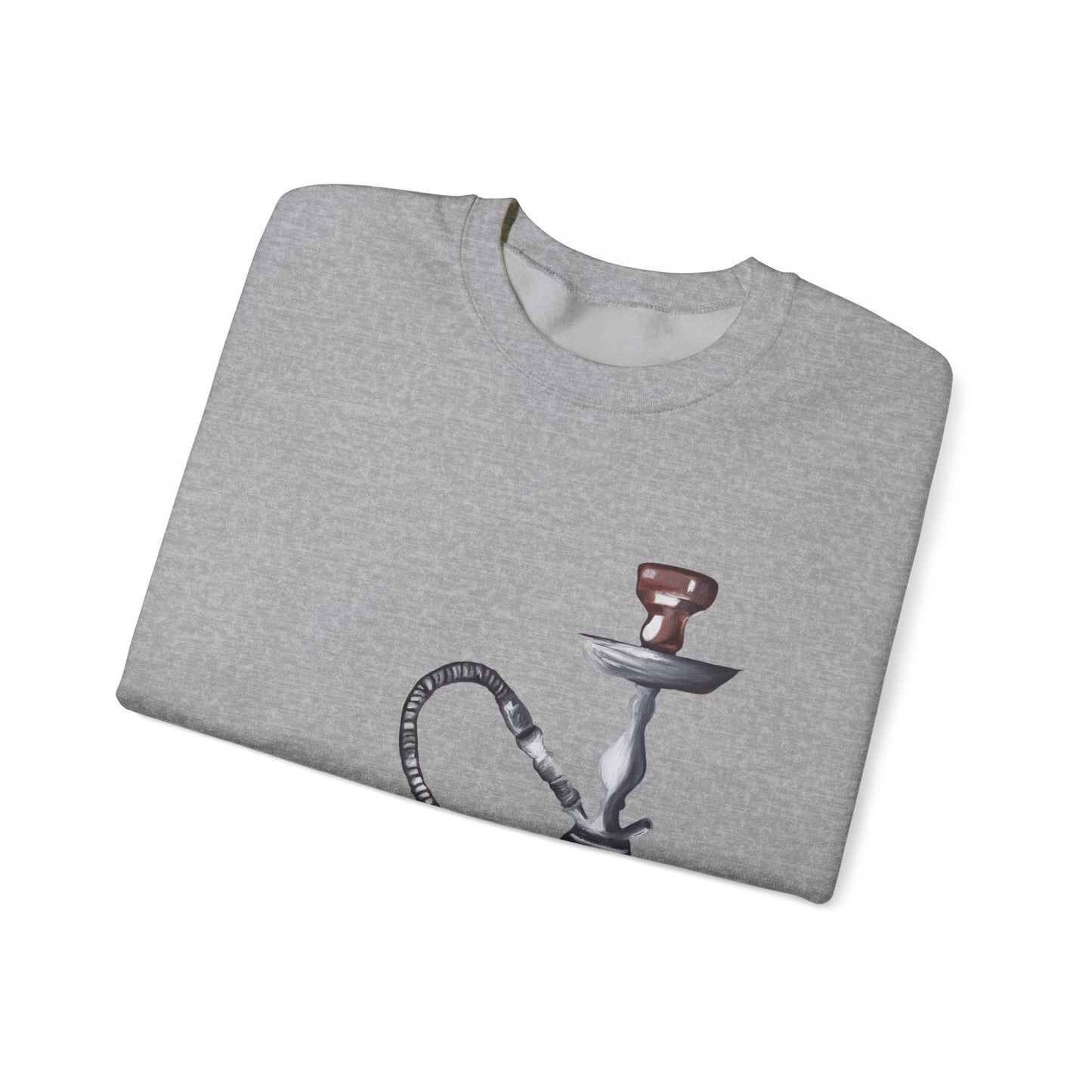 Hookah Lounge Crewneck Sweatshirt - Vintage Shisha Graphic