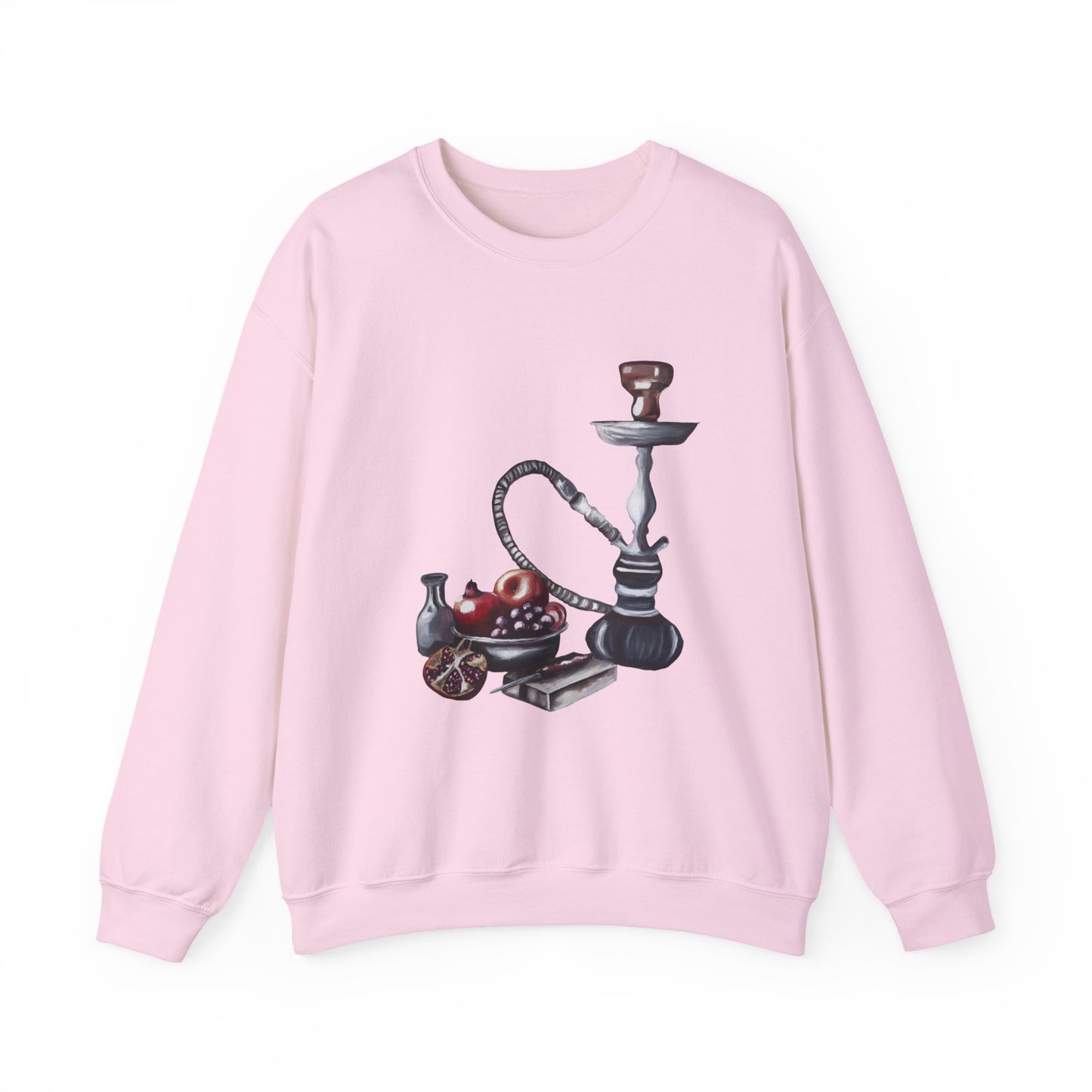 Hookah Lounge Crewneck Sweatshirt - Vintage Shisha Graphic