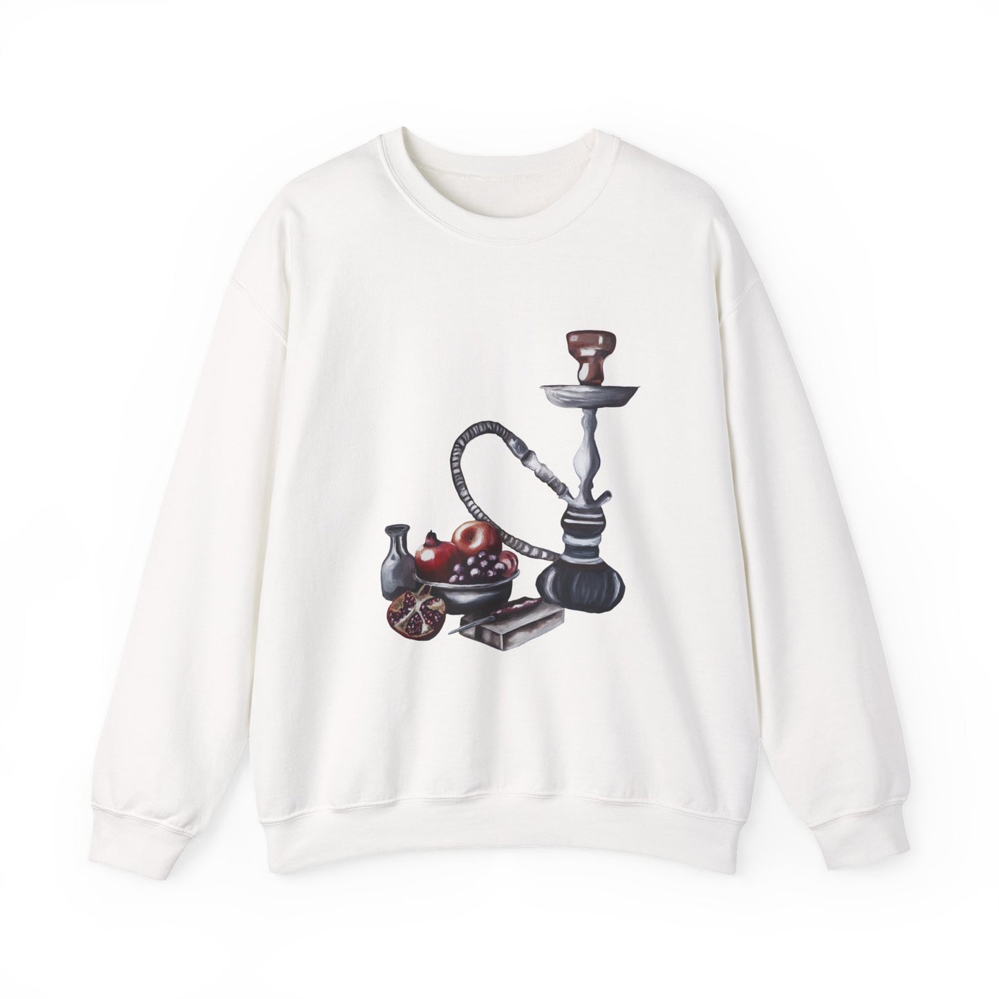 Hookah Lounge Crewneck Sweatshirt - Vintage Shisha Graphic
