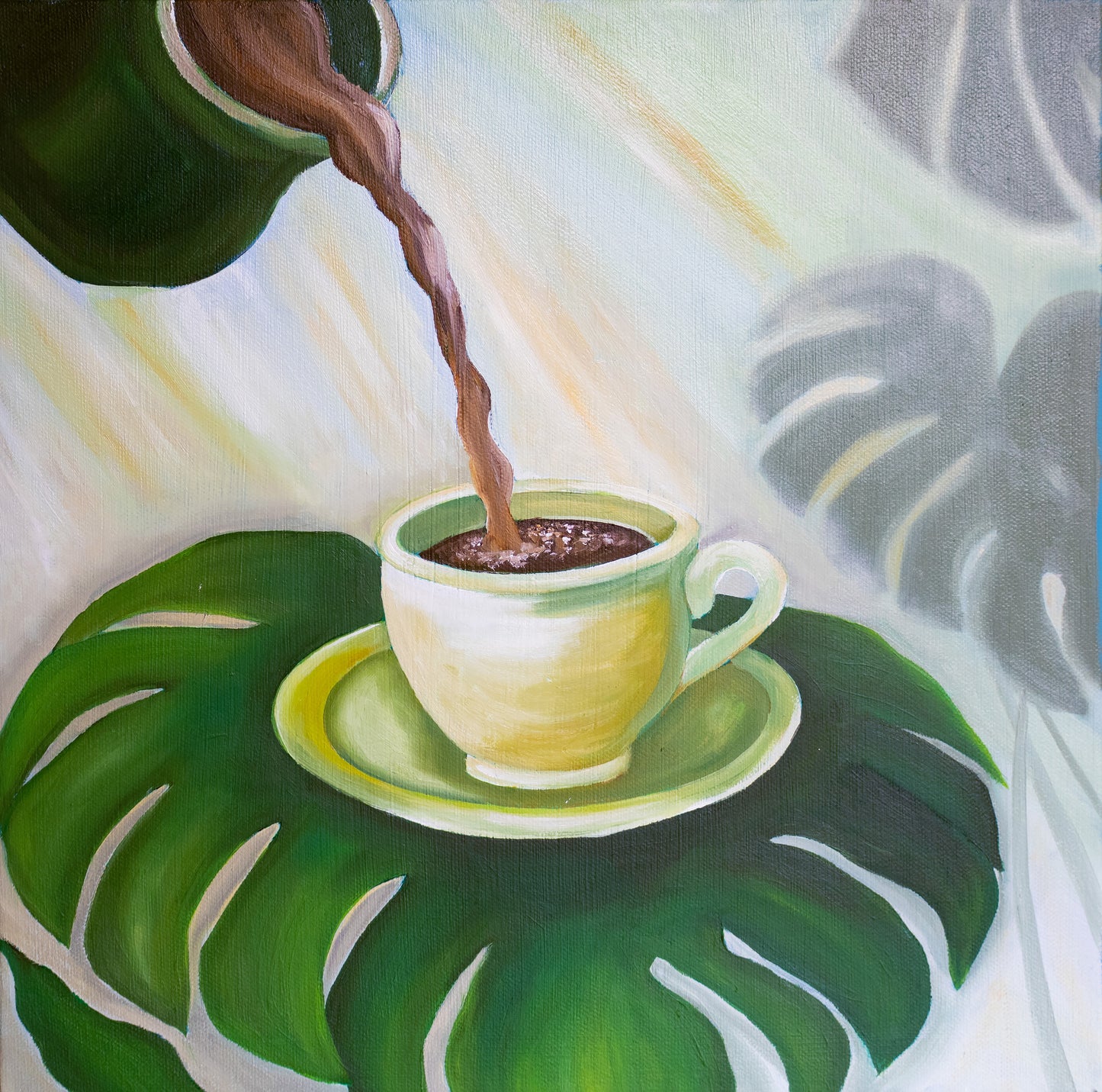 Slow Sip Original Painting