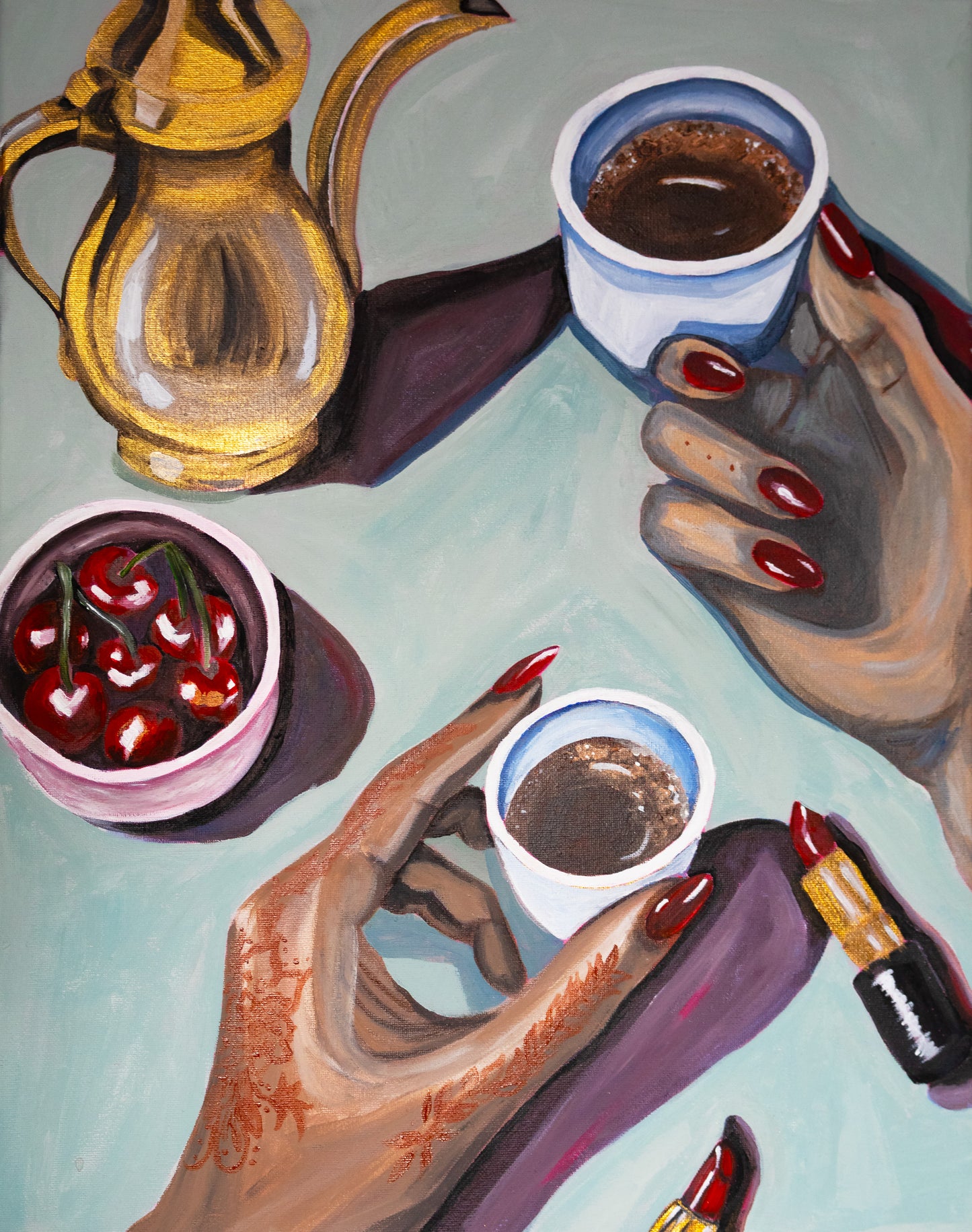 Coffee, Between Us Original Painting