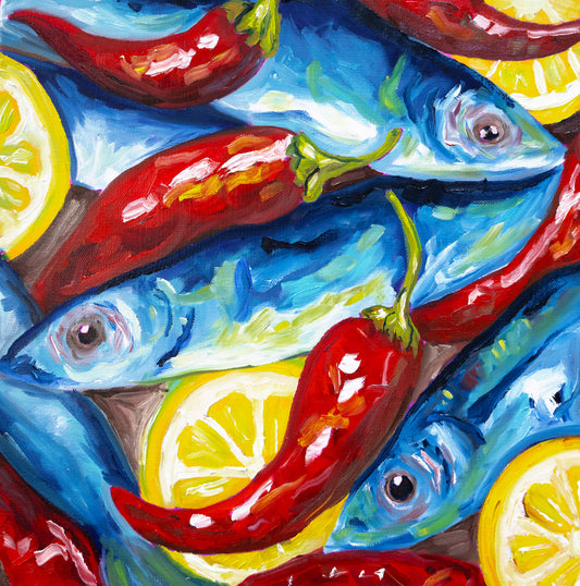 Spice Meets Sea Original Painting