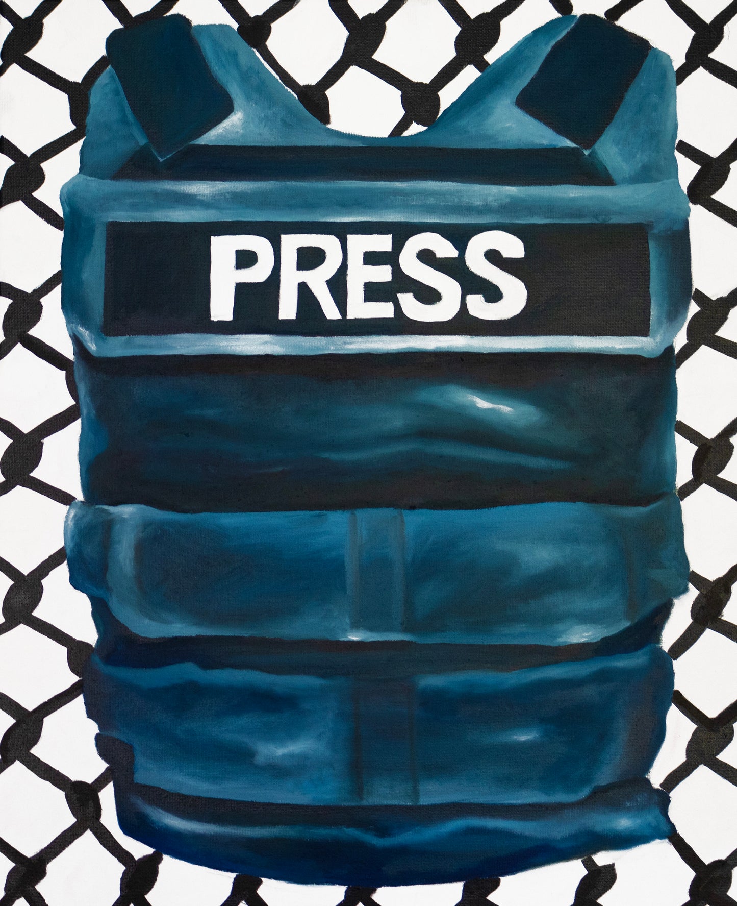 Voices of the Press Original Oil Painting